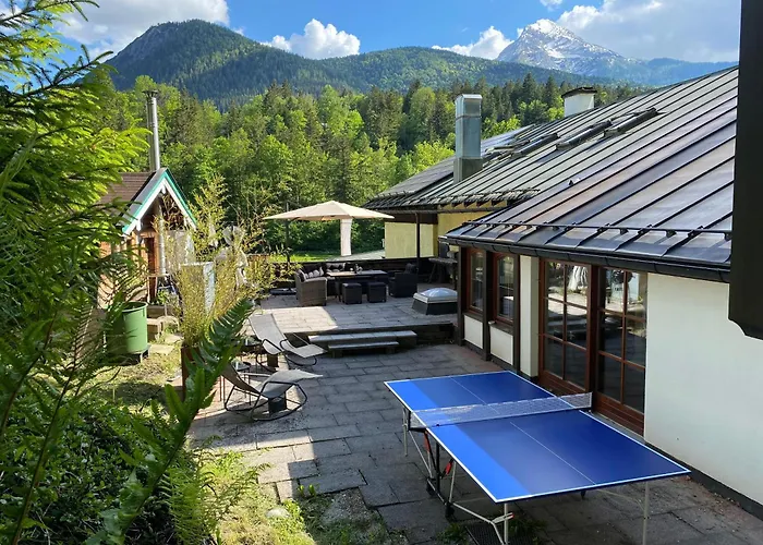 C4S Come4Stay - Alpenblick Watzmann-Kehlstein - Top Lage Im Berchtesgadener Land I Bis Zu 10 Personen I Grosse Terrasse Mit Blick Auf Die Berge I Smart Tv I Billiard I Wlan I Kostenloser Parkplatz